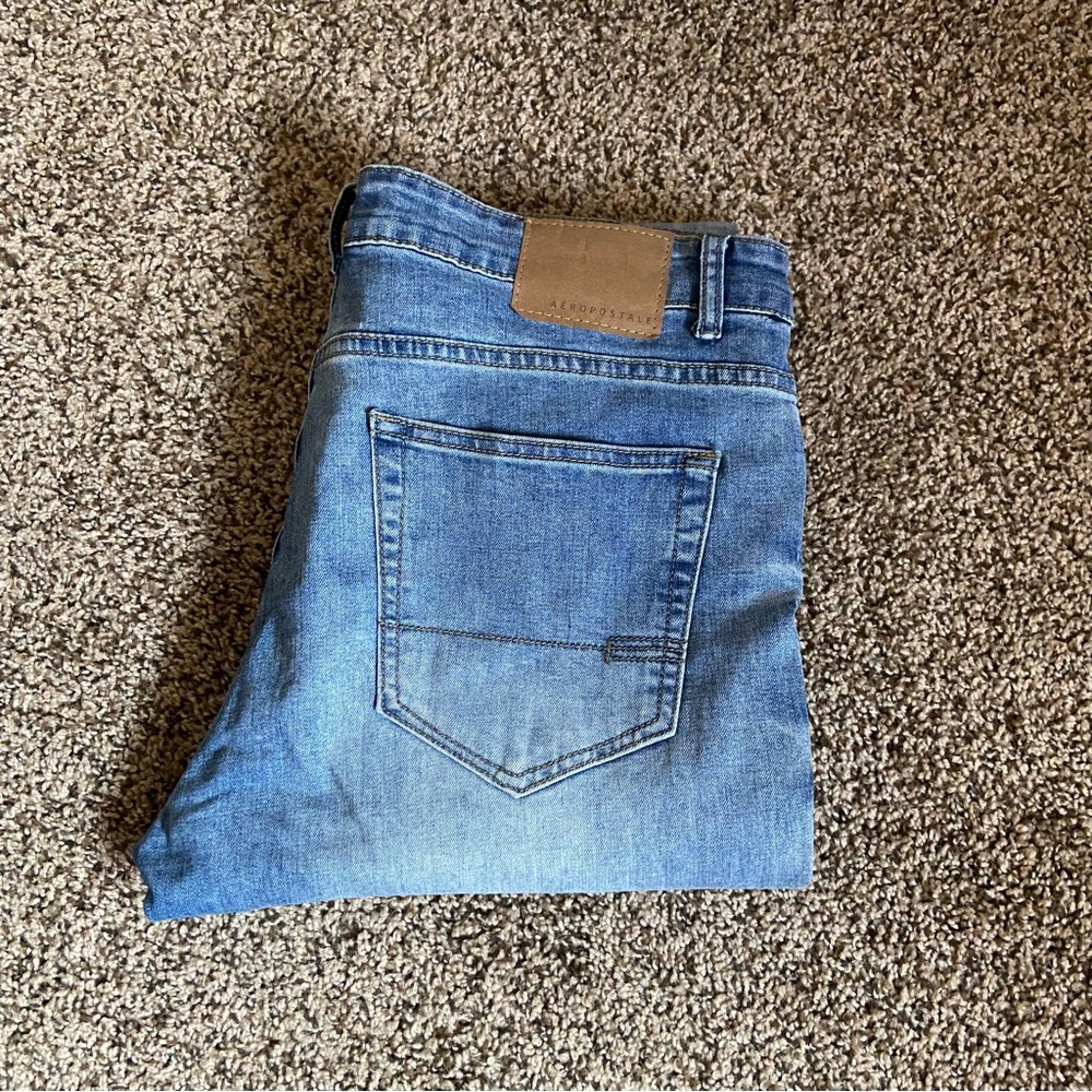 Aeropostale Men's Skinny Jeans - Blue